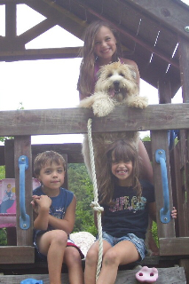 Molly Stock with her kids